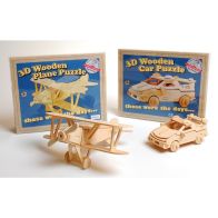 See more information about the Retro 3D Puzzle Plane and Car