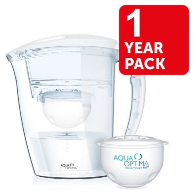 See more information about the Aqua Optima Galia White Water Filter Jug 1 Year Pack