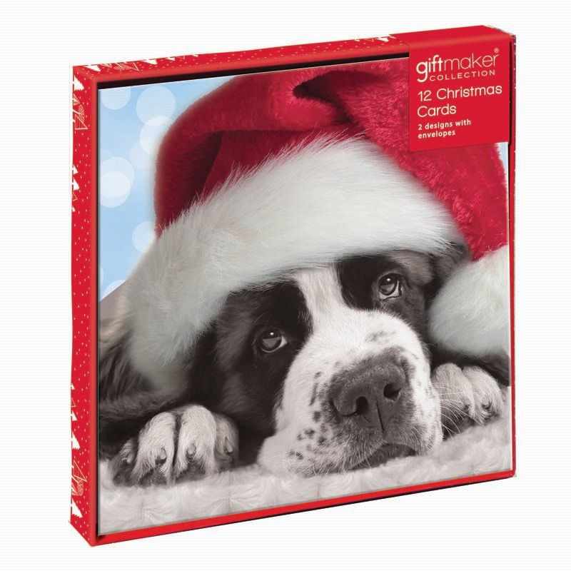 Christmas Cards Puppies 12 Pack