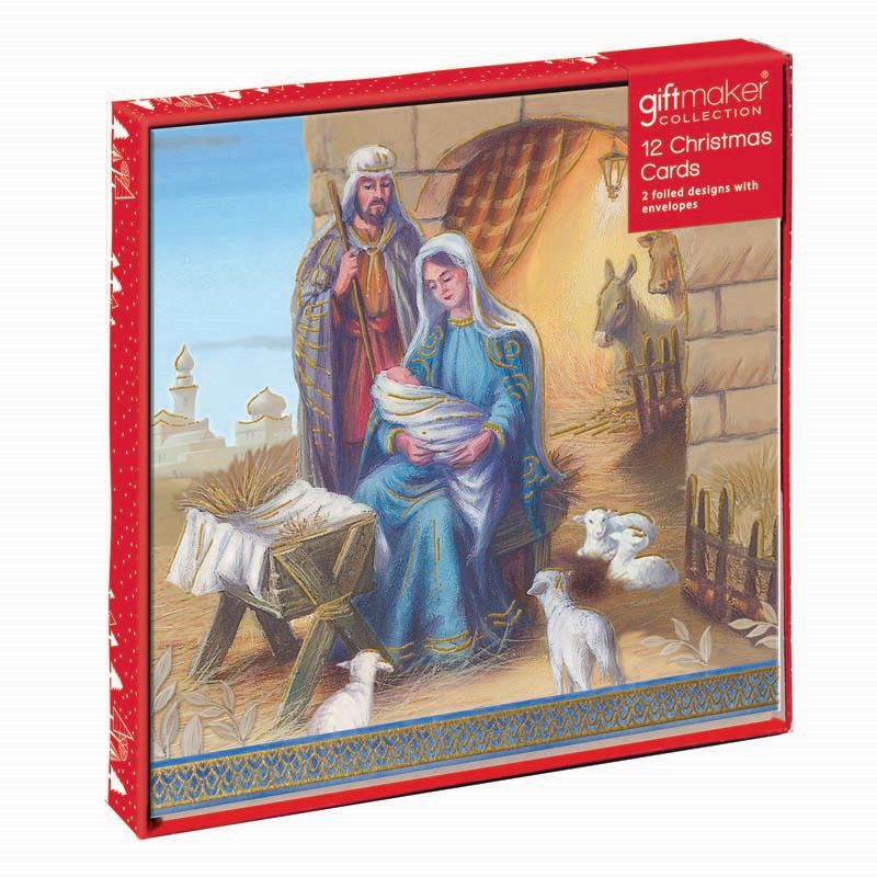 Christmas Cards Religious 12 Pack