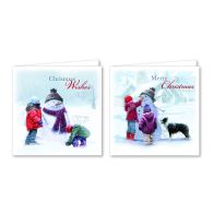 See more information about the 12 Christmas Cards (Family Snow Scene)