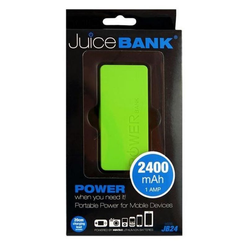 Juice Bank Mobile Phone Portable Charger 2400mAh