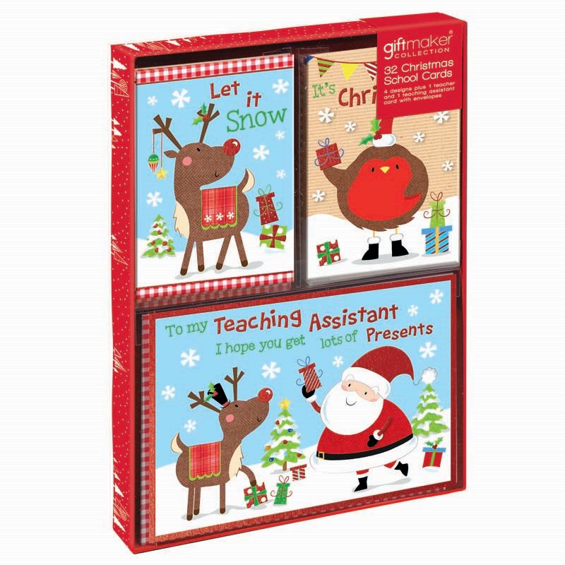 Christmas Cards Cute 32 Pack