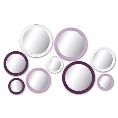 See more information about the Retro Purple 9 Piece Circles Mirrors