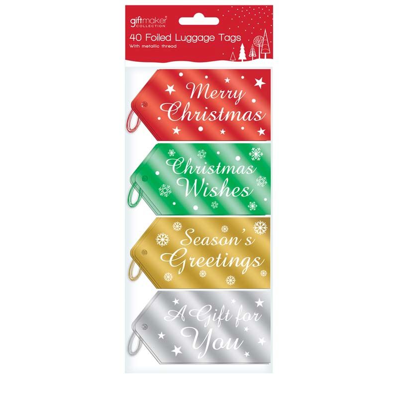 Christmas Gift Tags Luggage