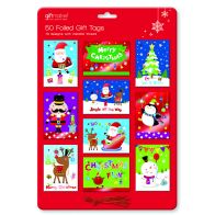 See more information about the 50 Foiled Christmas Gift Tags (Cute)