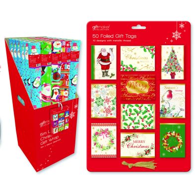 See more information about the 50 Foiled Christmas Gift Tags (Traditional)