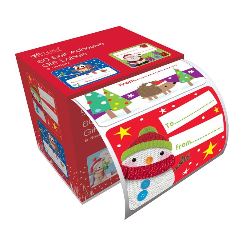 Christmas Gift Tags Cute 60 Pack