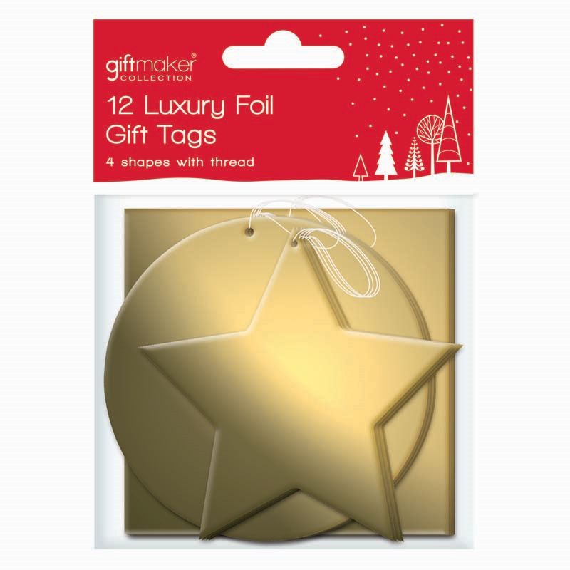 Christmas Gift Tags Gold