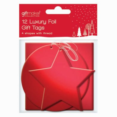 See more information about the Christmas Gift Tags Red