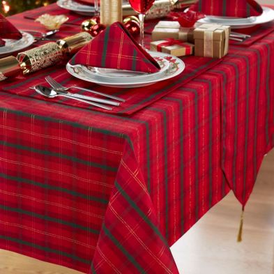 See more information about the Tartan Festive Tablecloth (52 x 70 in)