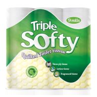 See more information about the 9 Pack of Triple Soft White 3 Ply Toilet Tissue