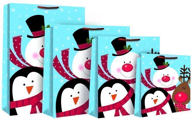 Med Snowman & Friends Bag