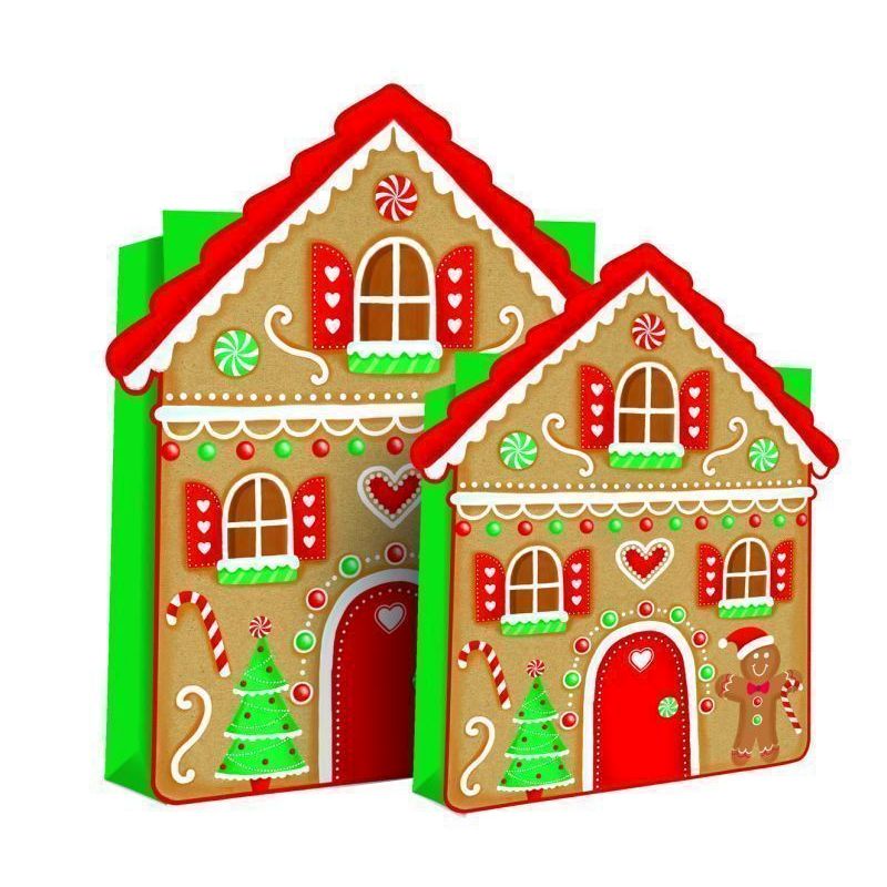 Med Ginger Bread House Bag