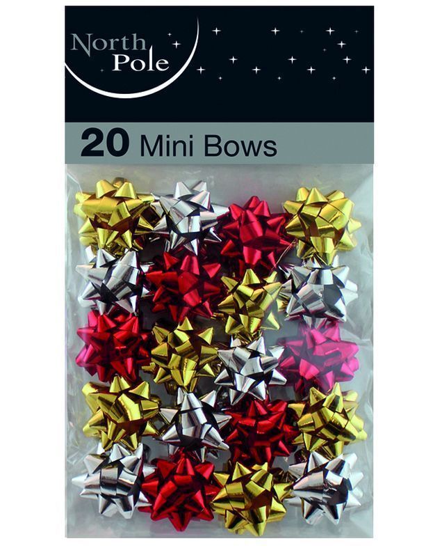 20Pk Mini Bows Traditional