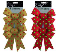 See more information about the 2Pk Glittered Star Bows