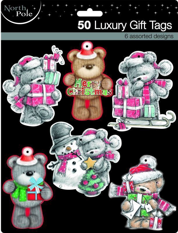 50Pk Luxury Bears Gift Tags