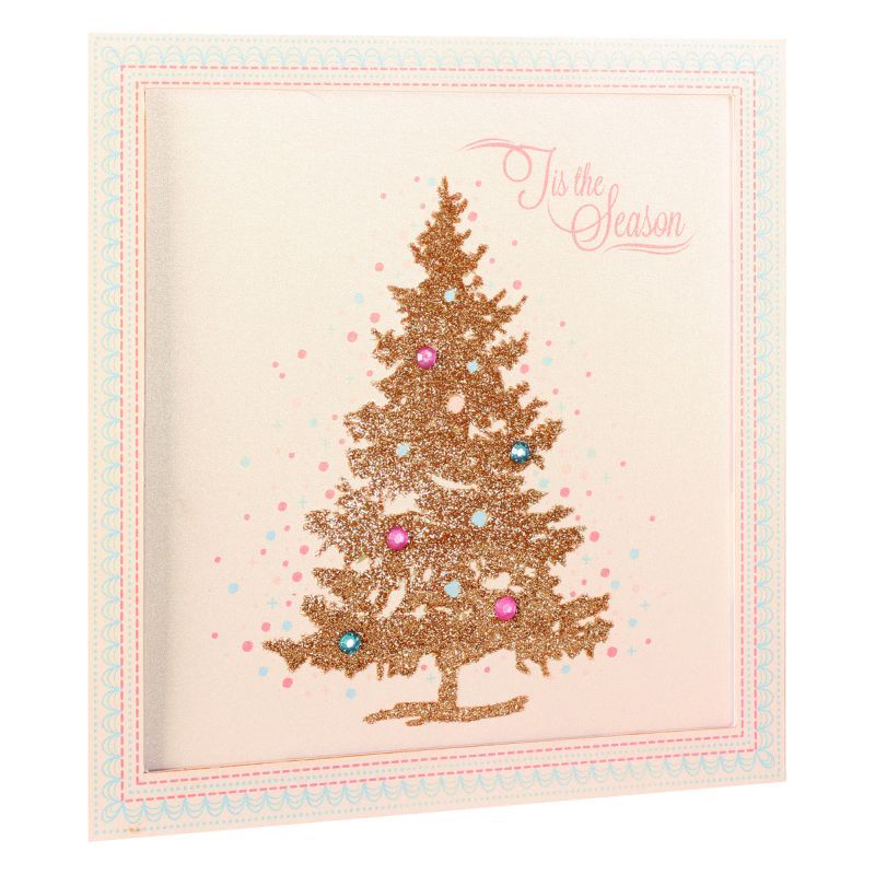 5 Handmade Christmas Cards (Delicate Tree)