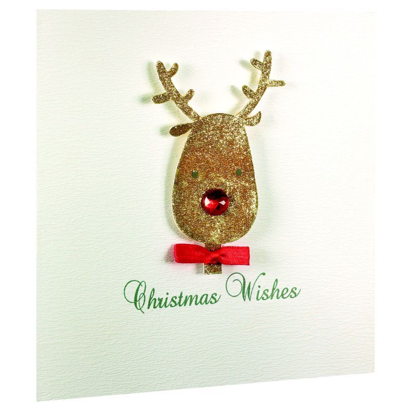 5 Handmade Christmas Cards (Fun Reindeer)