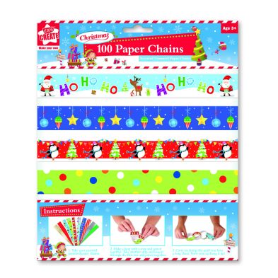 See more information about the 100 Christmas Paper Chains in Assorted Designs