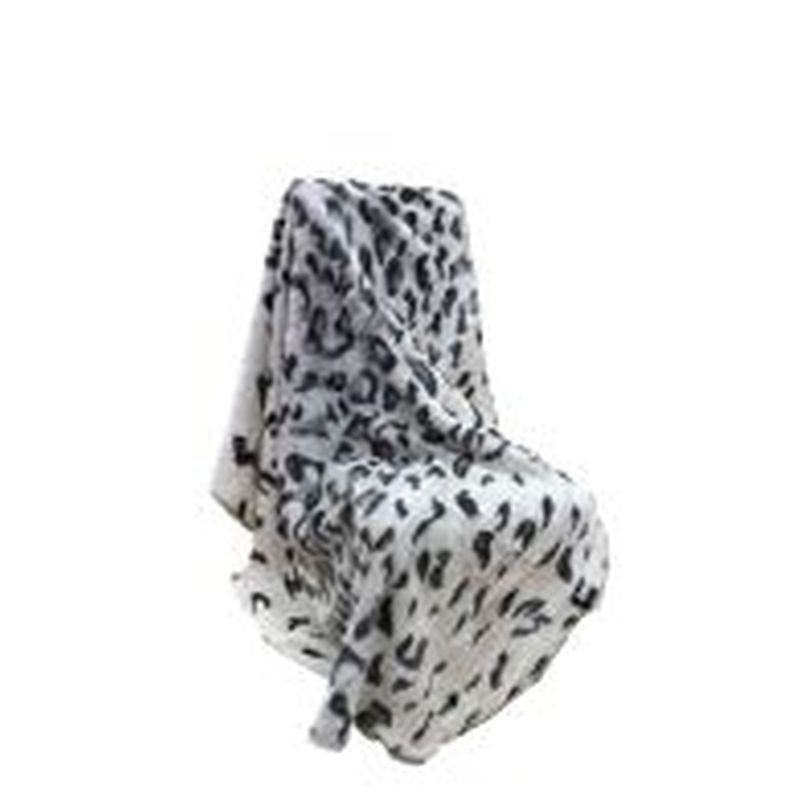 150x200cm Snow Leopard Print Throw